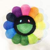 MURAKAMI TAKASHI Flower Cushion Rainbow x Black (30cm)