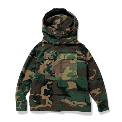 WTAPS 16A/W UDT HOODED / SWEATSHIRT. COPO. CAMO
