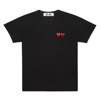 COMME des GARCONS Play T-Shirt With Double Heart ( Men ) [ AZ-T226-051-1 ]