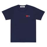 COMME des GARCONS Play T-Shirt With Double Heart ( Men ) [ AZ-T226-051-1 ]