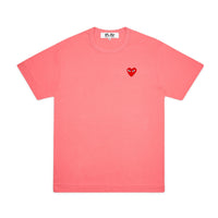 COMME des GARCONS Embroidered Red Heart Color PLAY Tee ( Men ) [ AZ-T272-051 ]
