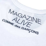COMME des GARCONS VOGUE MAGAZINE ALIVE Logo Tee-2 ( Ladies )