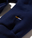 NAUTICA ( JAPAN ) Arch Logo Cadet Collar Fleece Sweatshirt