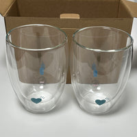 HUMAN MADE x BLUE BOTTLE COFFEE DOUBLE WALL GLASS MUG SET [ XX24GD006 ]