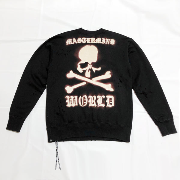 mastermind WORLD 18S/S MISSIONS SCENE.I Damaged Missions Boxy Sweat Shirt [ MW18S01-SW008-008-5 ]