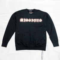 mastermind WORLD 18S/S MISSIONS SCENE.I Damaged Missions Boxy Sweat Shirt [ MW18S01-SW008-008-5 ] 