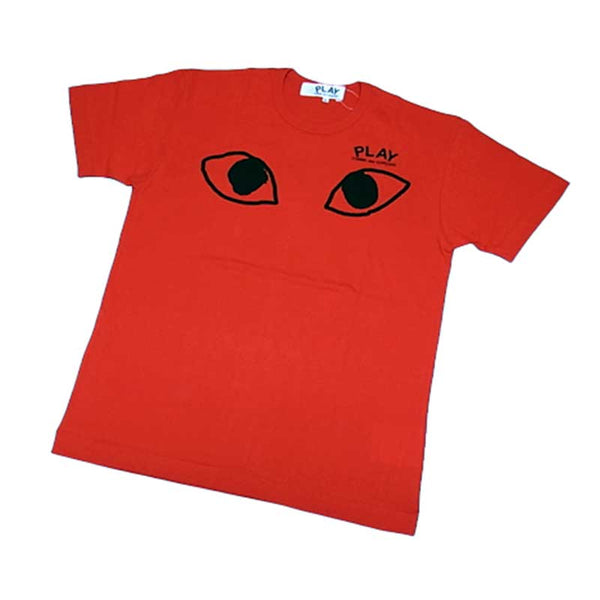 COMME des GARCONS Red Body Color 2eyes PLAY Tee ( Ladies ) [ T123-2 ]