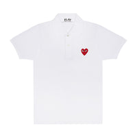 COMME des GARCONS Red Heart PLAY Polo Shirt ( Men ) [ AZ-T006 ]