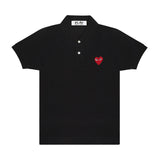 COMME des GARCONS Red Body Red Heart PLAY Polo Shirt ( Ladies ) [ AZ-T005 ]