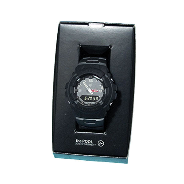 the POOL aoyama x fragment design x CASIO G-SHOCK WATCH G-100-1BMJF 5158